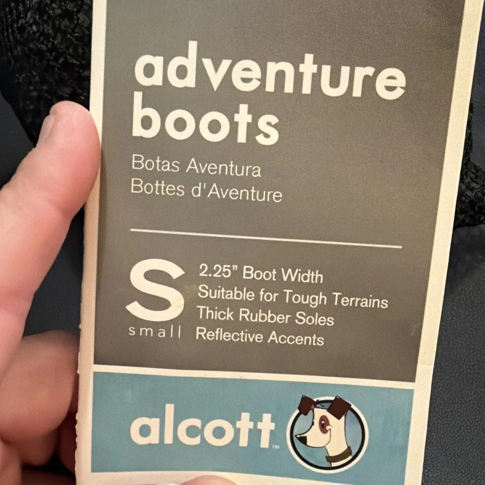 Alcott Explorer Adventure Dog Boots Adjustable Strap Pet Shoes Size Small